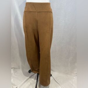 Soho Apparel caramel faux suede pants size medium XL